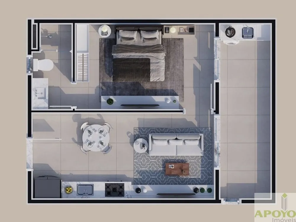 Apartamento, 1 quarto, 28 m² - Foto 6