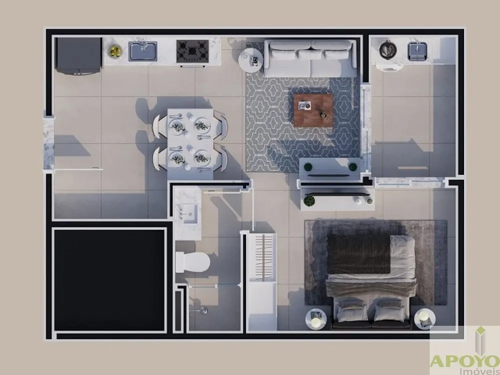Apartamento, 1 quarto, 28 m² - Foto 7