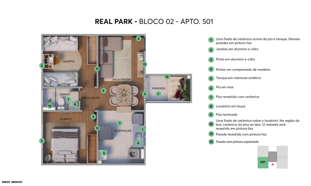 Apartamento, 2 quartos, 43 m² - Foto 11