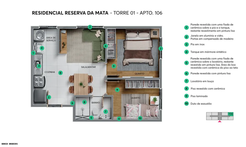 Apartamento, 2 quartos, 38 m² - Foto 12