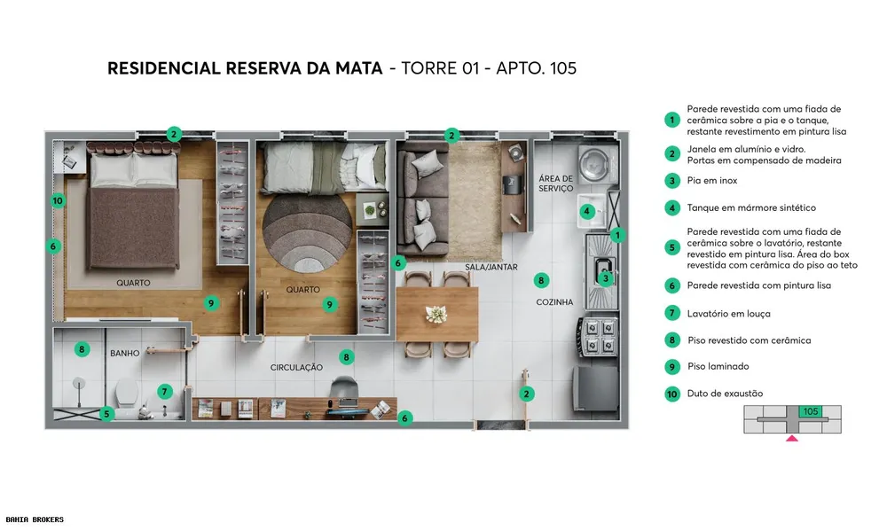 Apartamento, 2 quartos, 38 m² - Foto 11