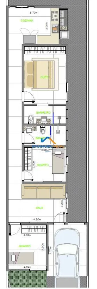 Casa, 3 quartos, 91 m² - Foto 3