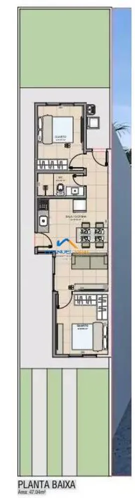 Casa, 2 quartos, 47 m² - Foto 2