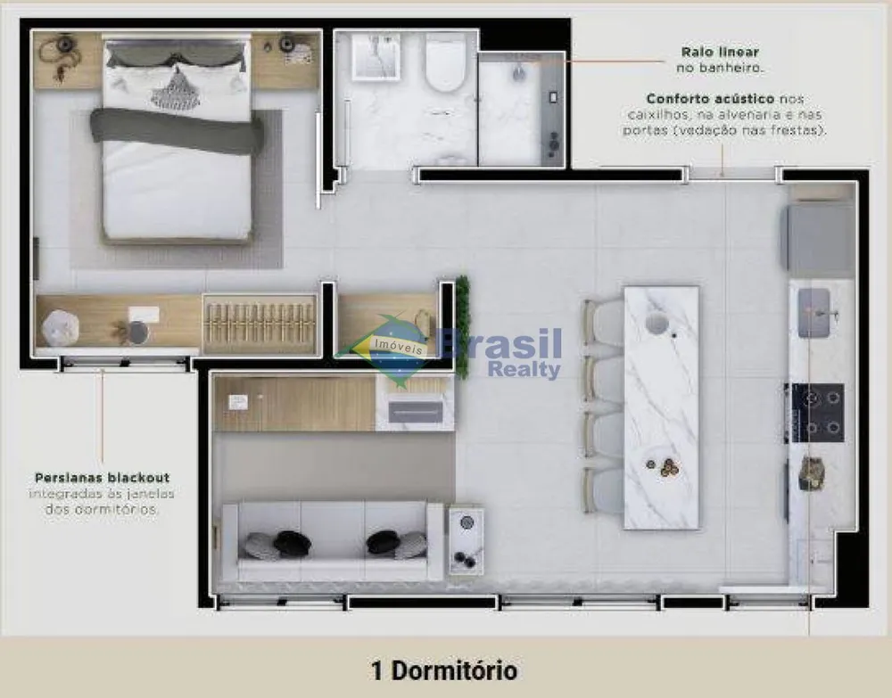 Apartamento, 2 quartos, 35 m² - Foto 3
