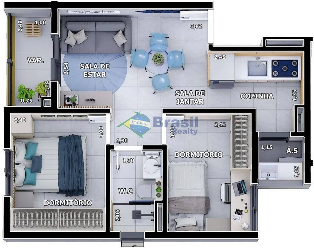 Apartamento, 2 quartos, 42 m² - Foto 8