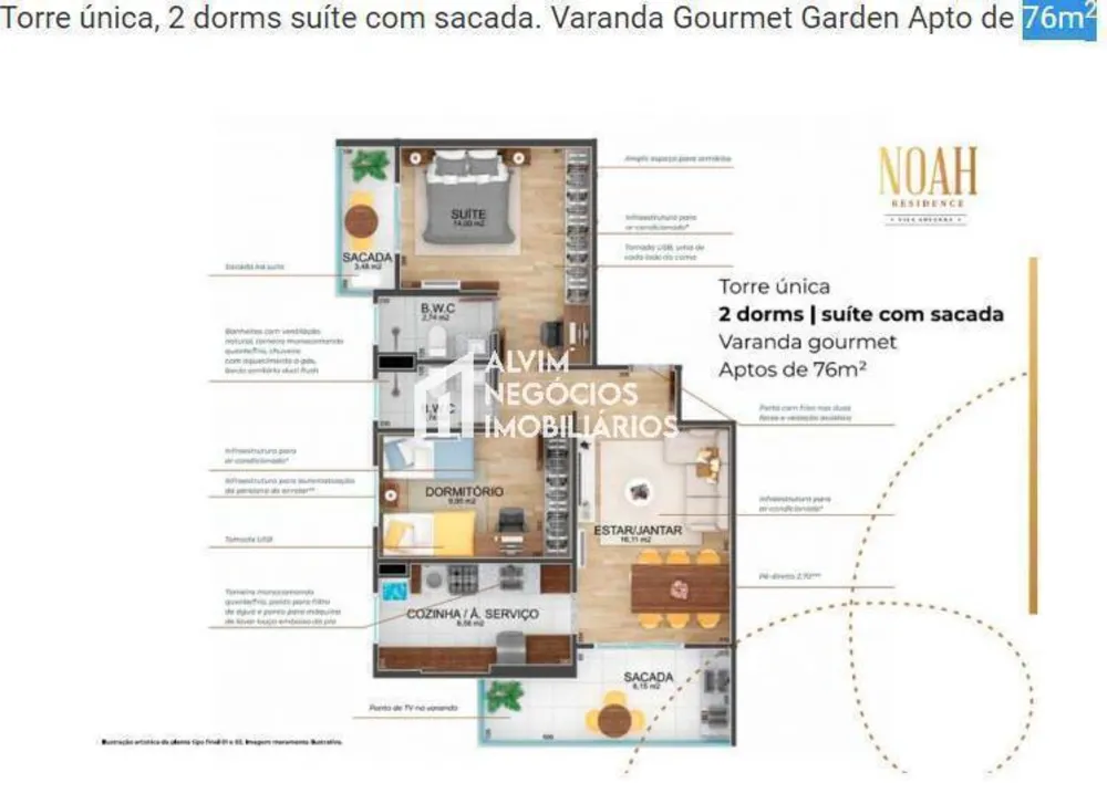 Apartamento, 2 quartos - Foto 6