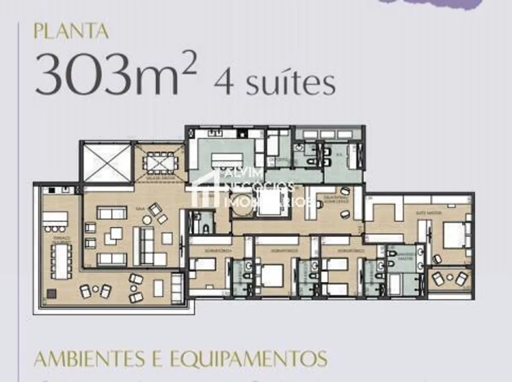 Apartamento, 4 quartos, 303 m² - Foto 1