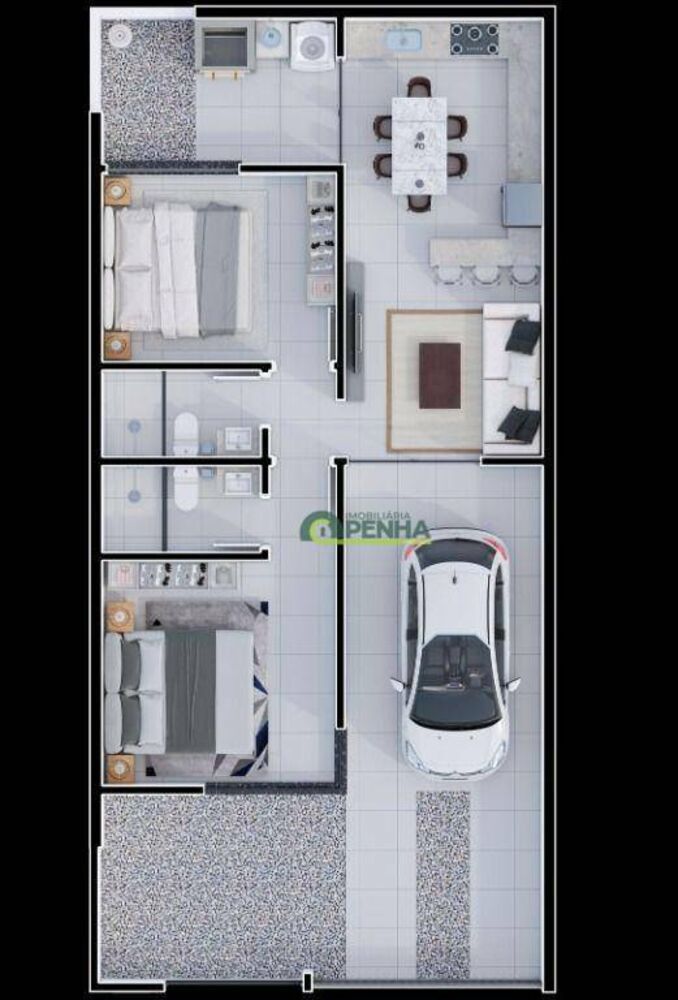 Casa, 2 quartos, 79 m² - Foto 2