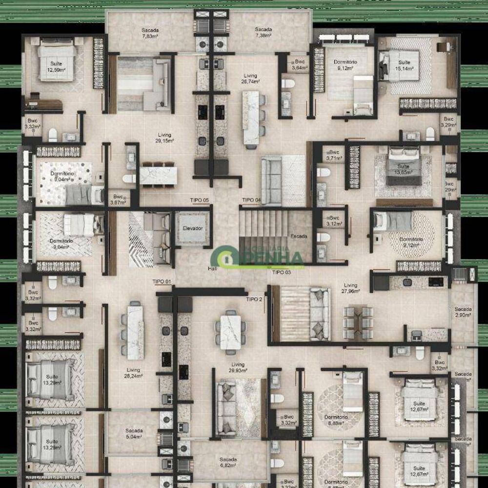 Apartamento, 2 quartos, 69 m² - Foto 4