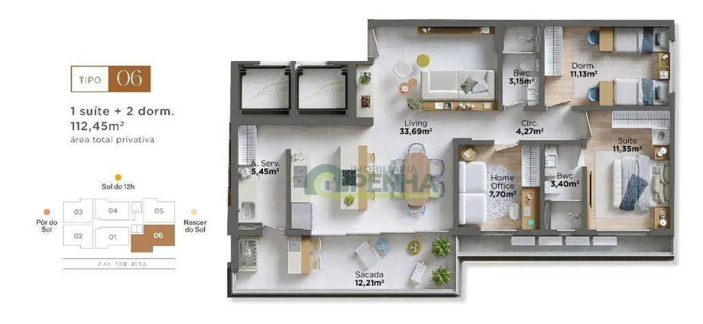 Apartamento, 2 quartos, 77 m² - Foto 11