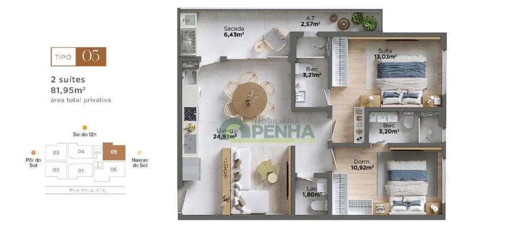 Apartamento, 2 quartos, 77 m² - Foto 10