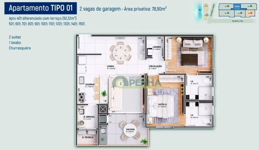 Apartamento, 2 quartos, 78 m² - Foto 8