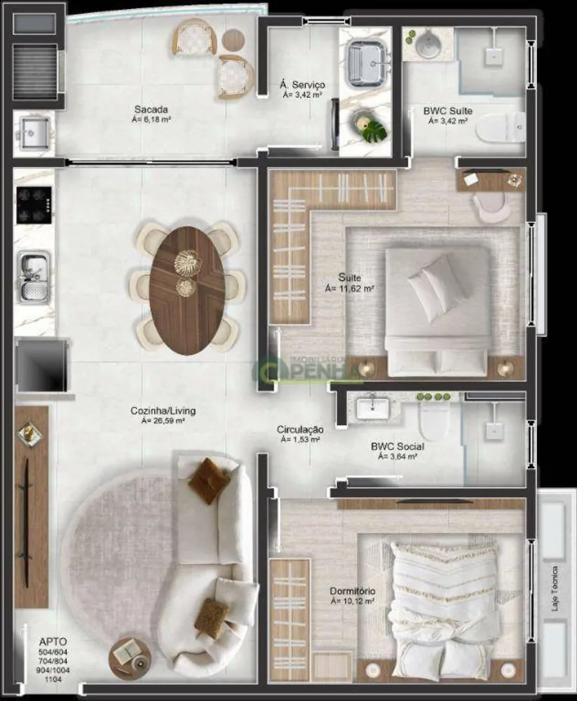 Apartamento, 2 quartos, 76 m² - Foto 8
