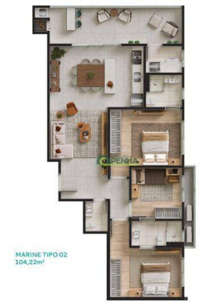 Apartamento, 2 quartos, 83 m² - Foto 10