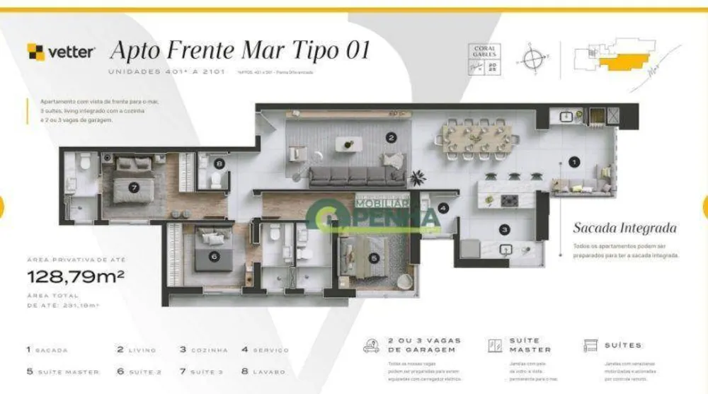 Apartamento, 3 quartos, 128 m² - Foto 11