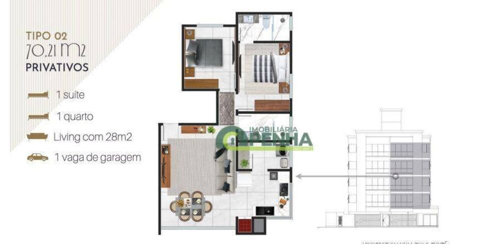 Apartamento, 2 quartos, 70 m² - Foto 3