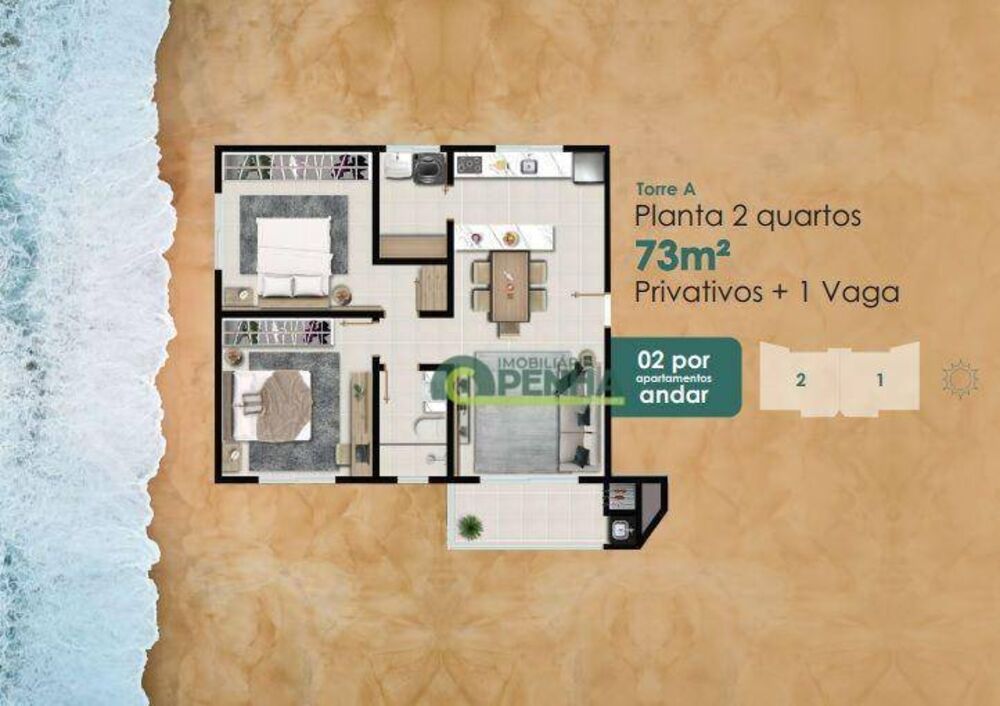 Apartamento, 2 quartos, 73 m² - Foto 8