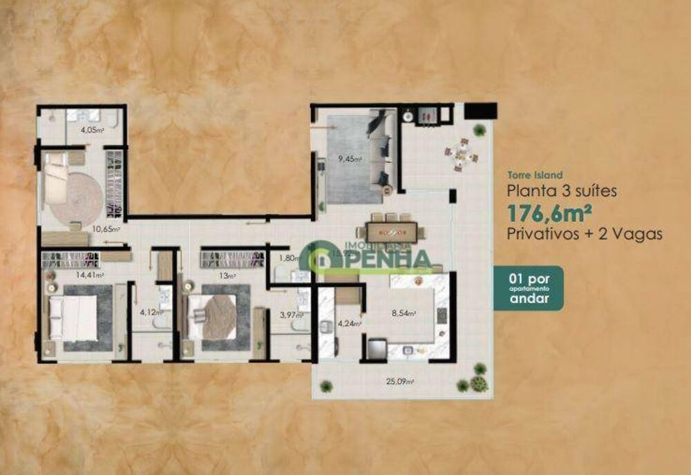 Apartamento, 2 quartos, 73 m² - Foto 3