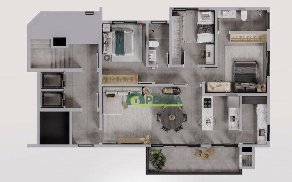 Apartamento, 3 quartos, 98 m² - Foto 3