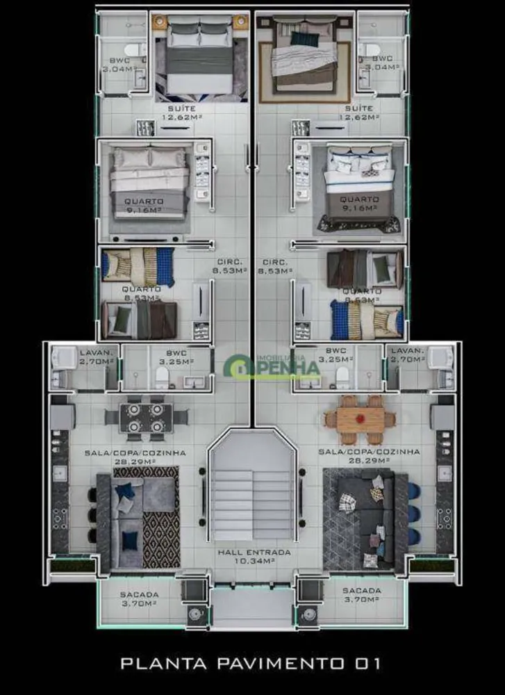Apartamento, 3 quartos, 96 m² - Foto 13