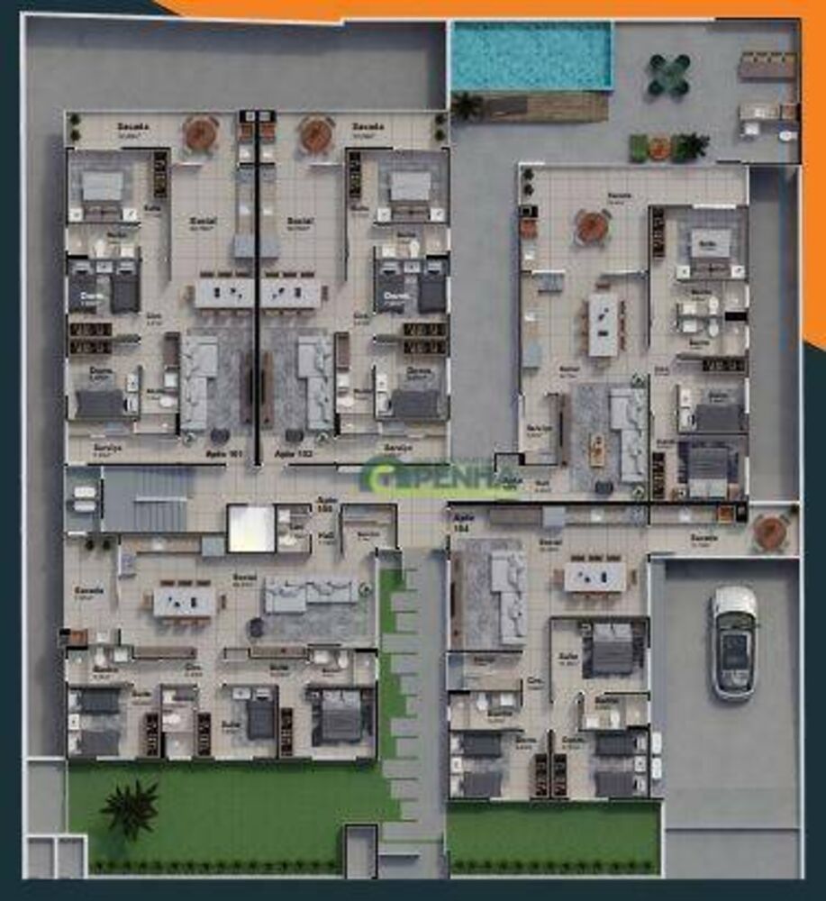 Apartamento, 3 quartos, 101 m² - Foto 4