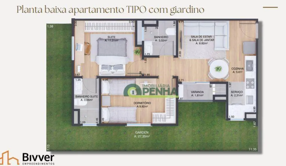 Apartamento, 2 quartos, 54 m² - Foto 15