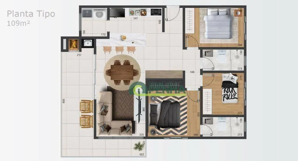 Apartamento, 3 quartos, 104 m² - Foto 14