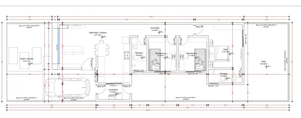 Casa, 3 quartos, 84 m² - Foto 2