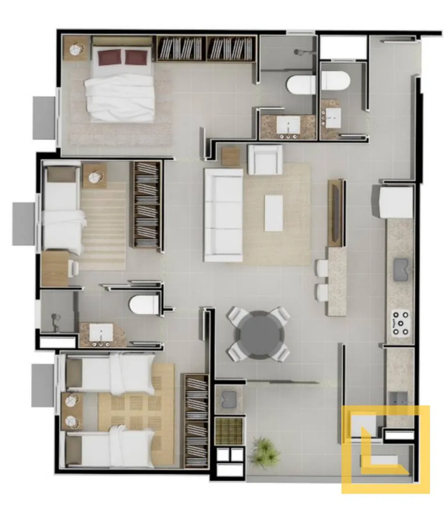 Apartamento, 3 quartos, 81 m² - Foto 3