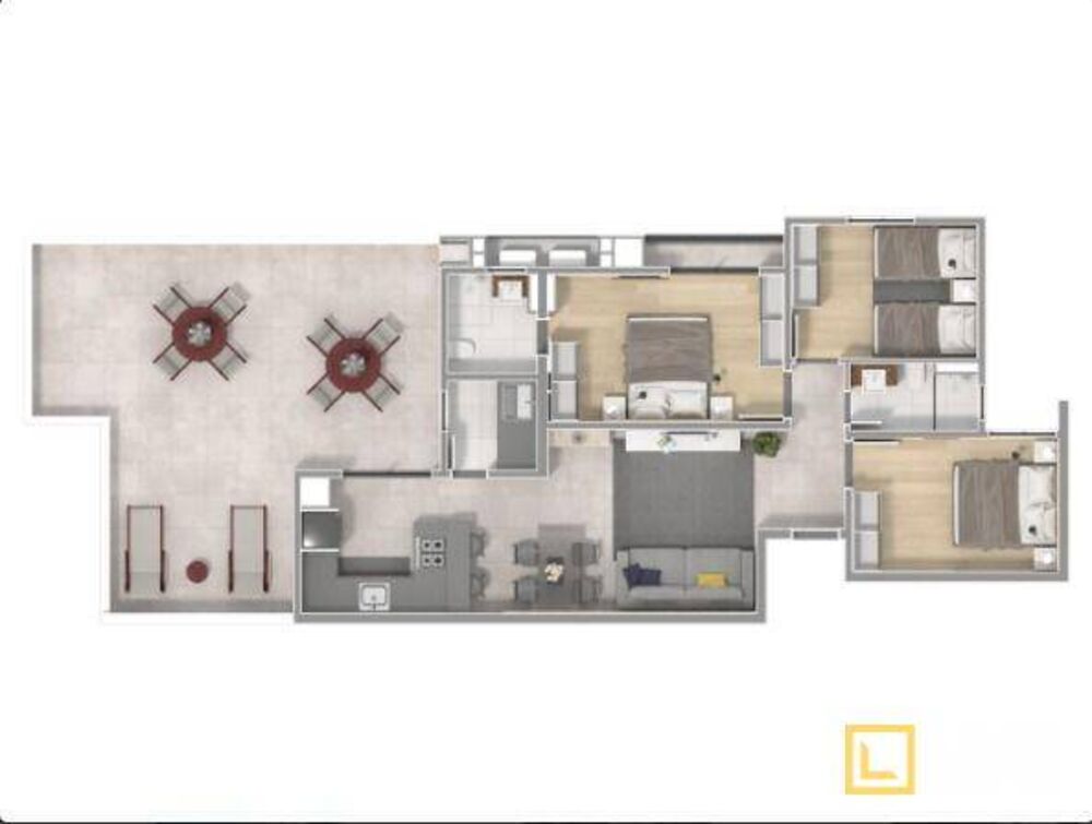 Cobertura, 3 quartos, 116 m² - Foto 4