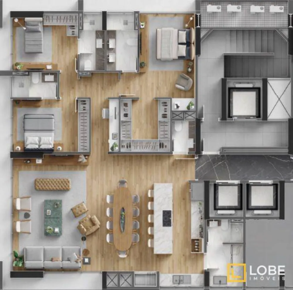 Apartamento, 3 quartos, 159 m² - Foto 6