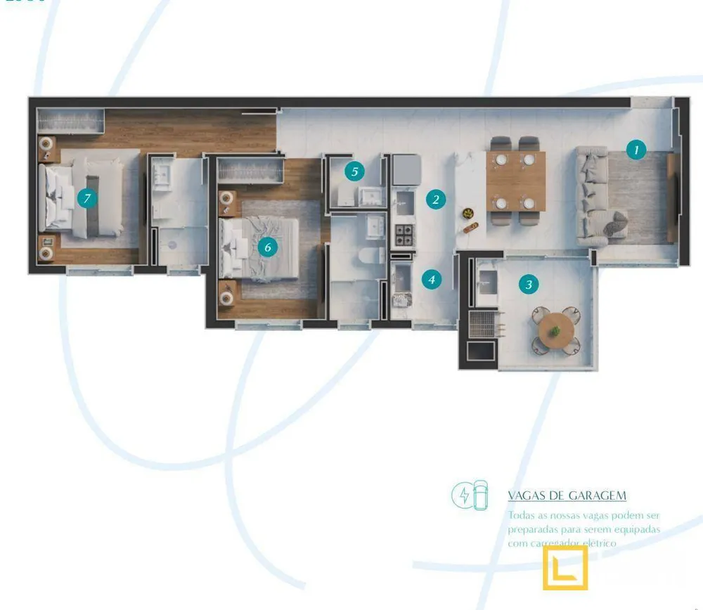 Apartamento, 2 quartos, 80 m² - Foto 3