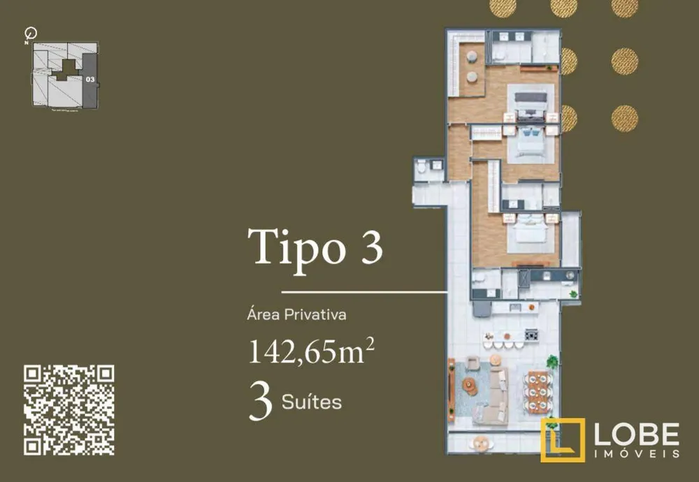 Apartamento, 3 quartos, 142 m² - Foto 4