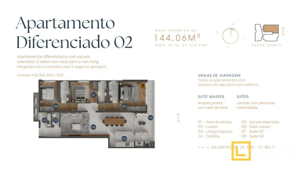 Apartamento, 3 quartos, 125 m² - Foto 2