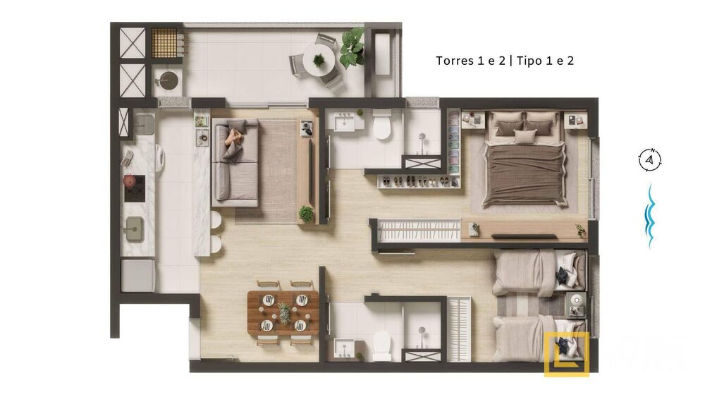 Apartamento, 2 quartos, 68 m² - Foto 7