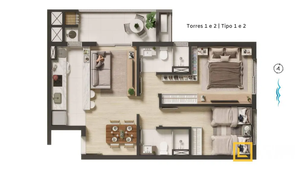 Apartamento, 2 quartos, 68 m² - Foto 6
