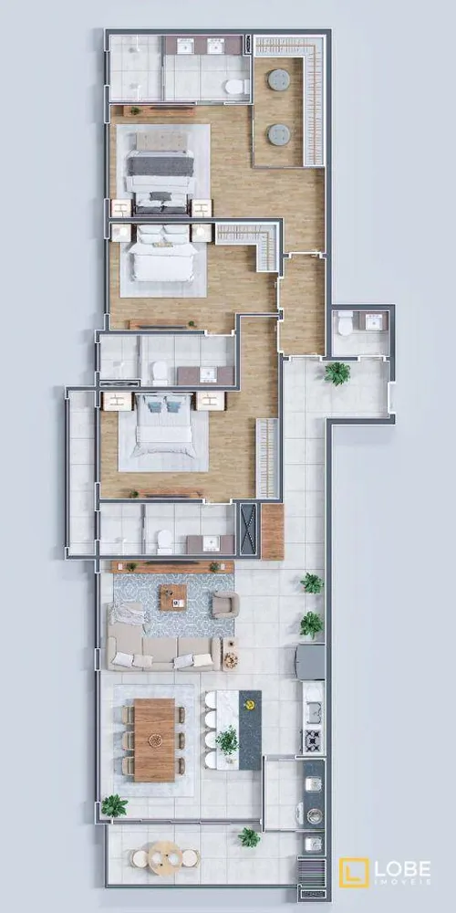 Apartamento, 3 quartos, 146 m² - Foto 5