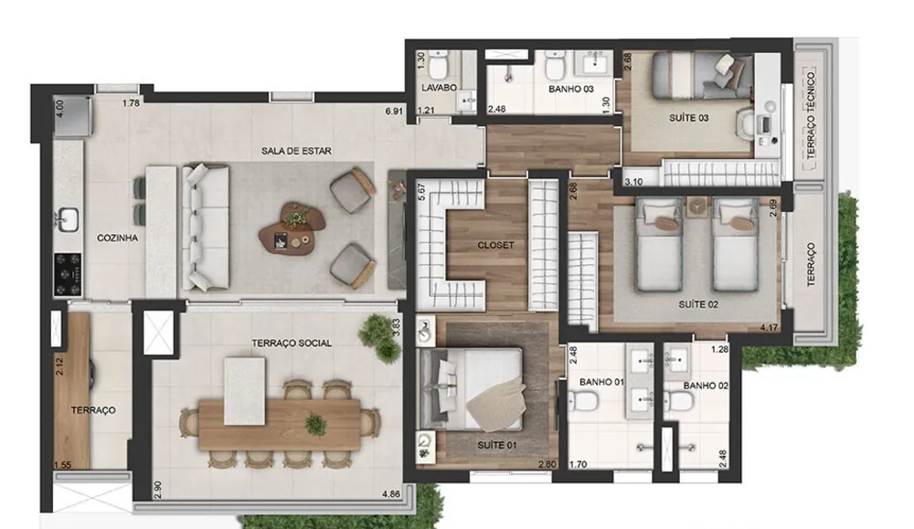 Apartamento, 4 quartos, 149 m² - Foto 15