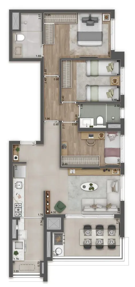 Apartamento, 3 quartos, 112 m² - Foto 32