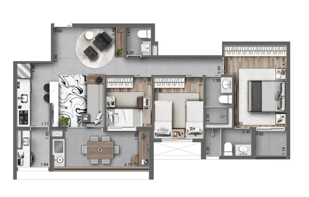 Apartamento, 3 quartos, 106 m² - Foto 16