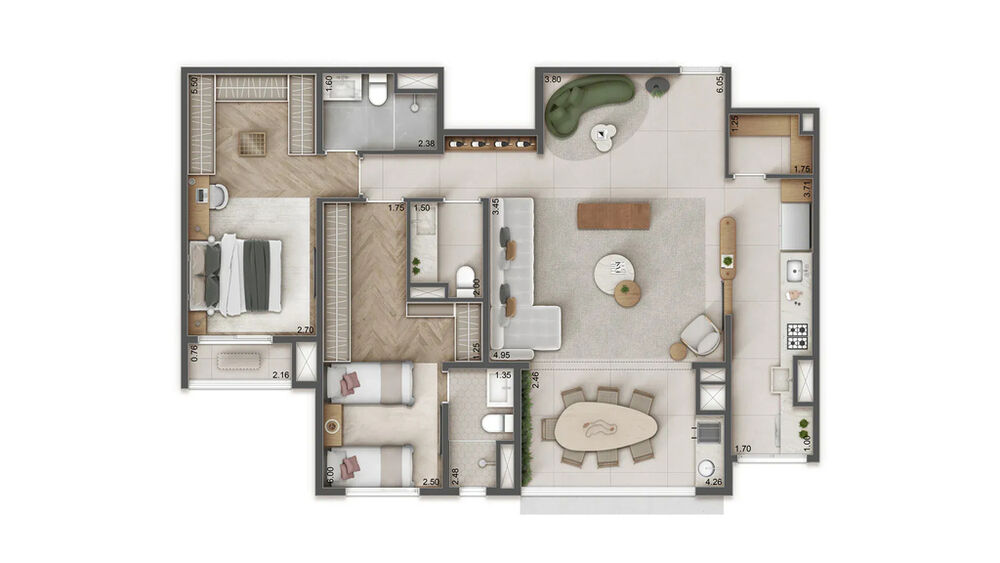 Apartamento, 3 quartos, 258 m² - Foto 21
