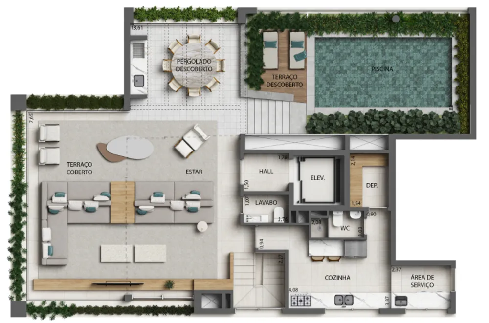 Cobertura, 3 quartos, 354 m² - Foto 17