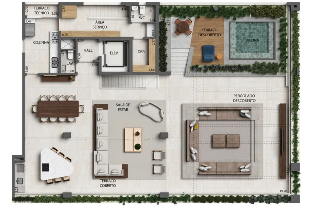 Cobertura, 3 quartos, 354 m² - Foto 21