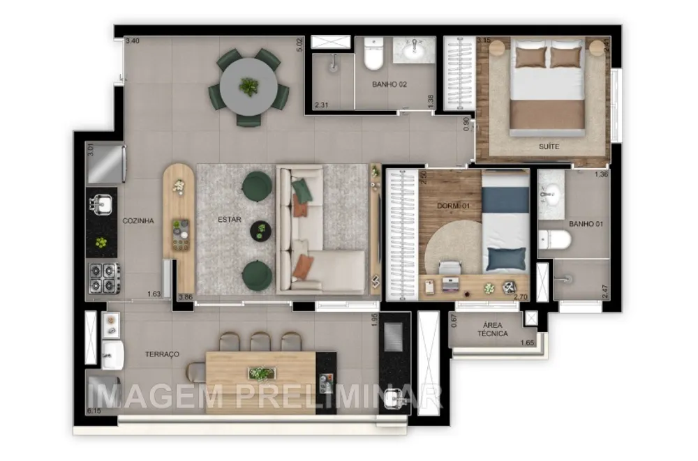Apartamento, 3 quartos, 113 m² - Foto 14
