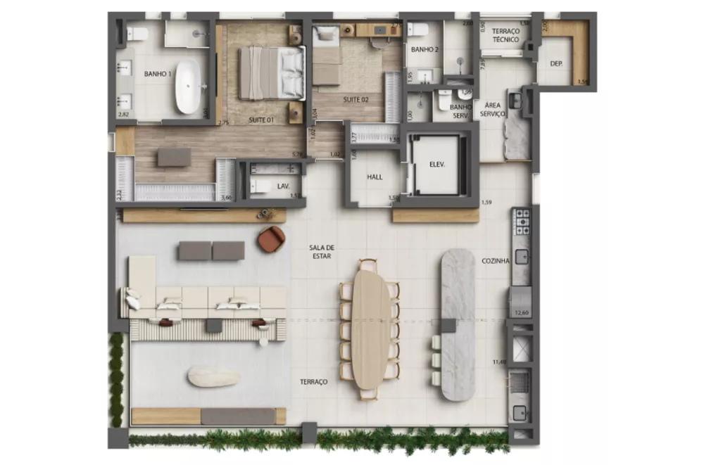 Apartamento à venda com 4 quartos, 241m² - Foto 6