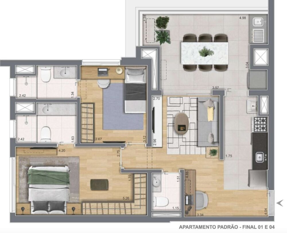 Apartamento, 2 quartos, 88 m² - Foto 10