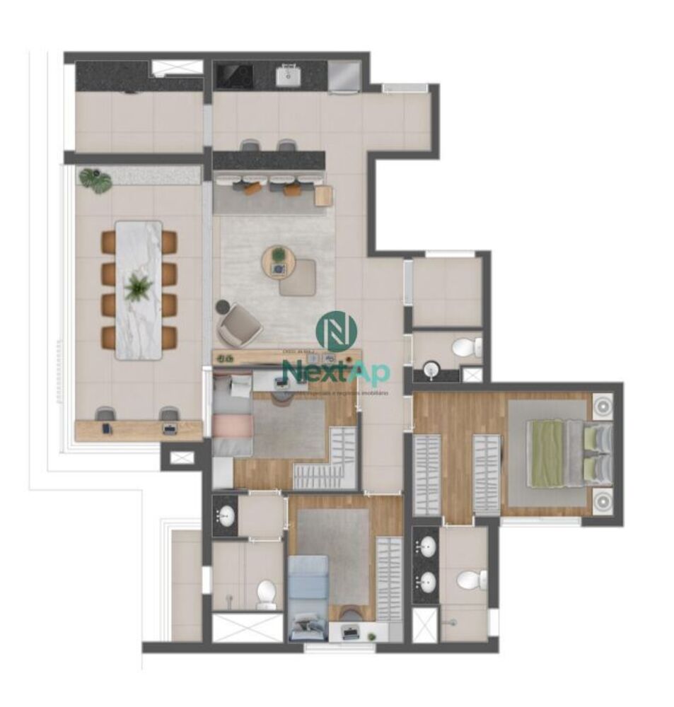 Apartamento, 3 quartos, 107 m² - Foto 23