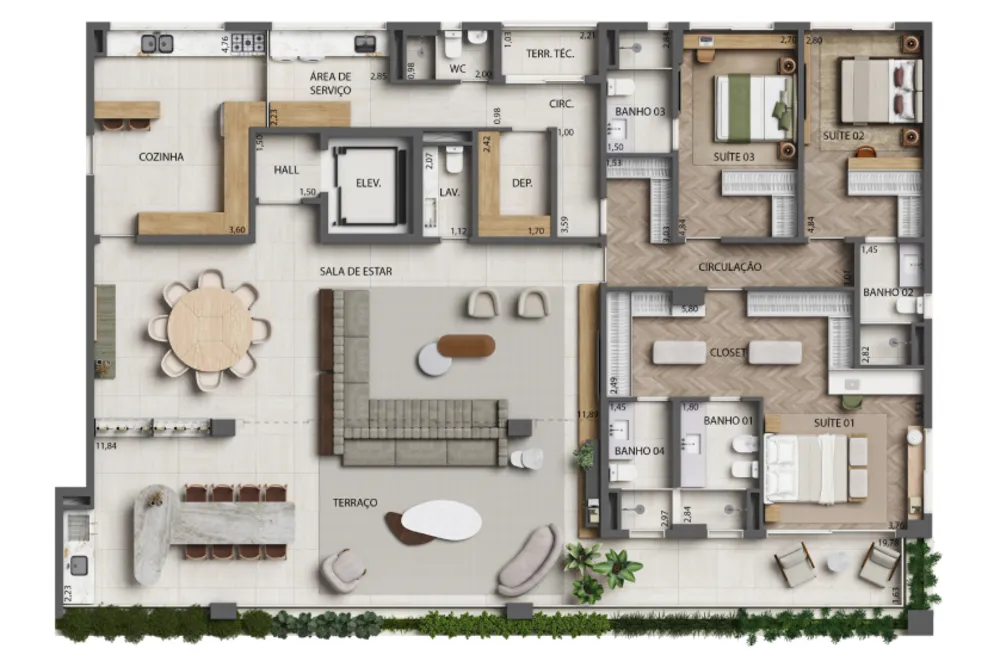 Cobertura, 3 quartos, 392 m² - Foto 10
