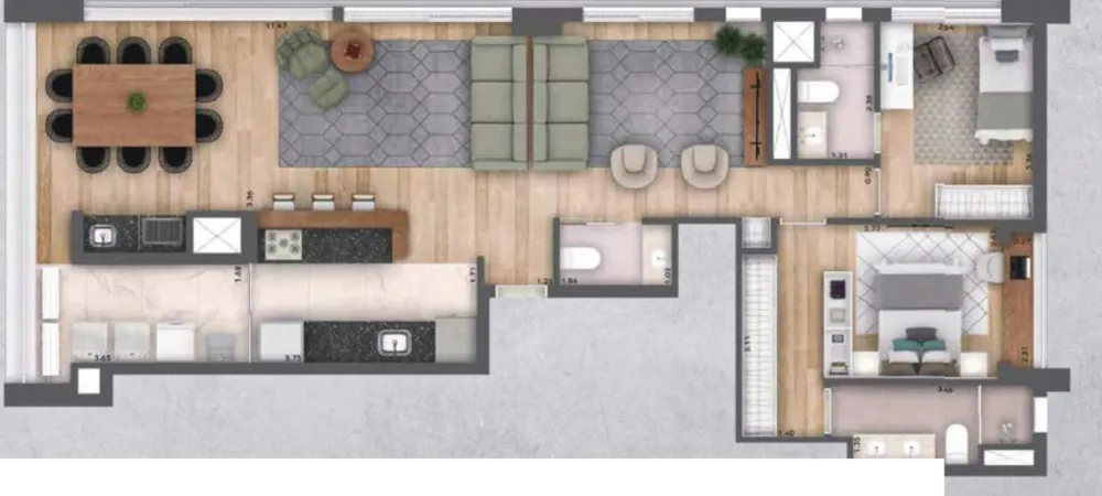 Cobertura, 3 quartos, 211 m² - Foto 11
