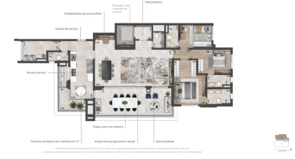 Apartamento, 4 quartos, 217 m² - Foto 14